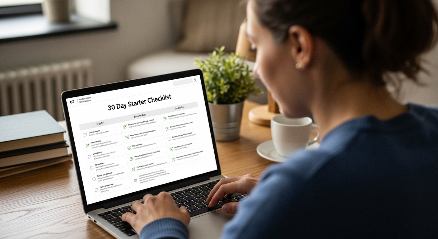 30 Day Wealthy Affiliate Starter Checklist